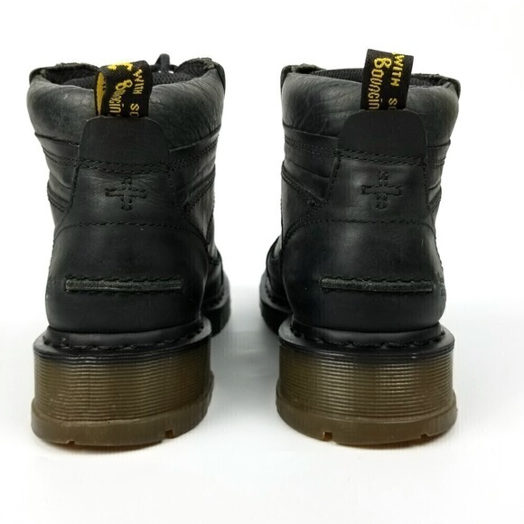 Dr. Martens Soren Moto Biker Black Stud Hiking Leather Ankle Boots Mens 9 Black main image 4